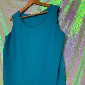 Just My Size WMN Sz XL Blue Tank Top